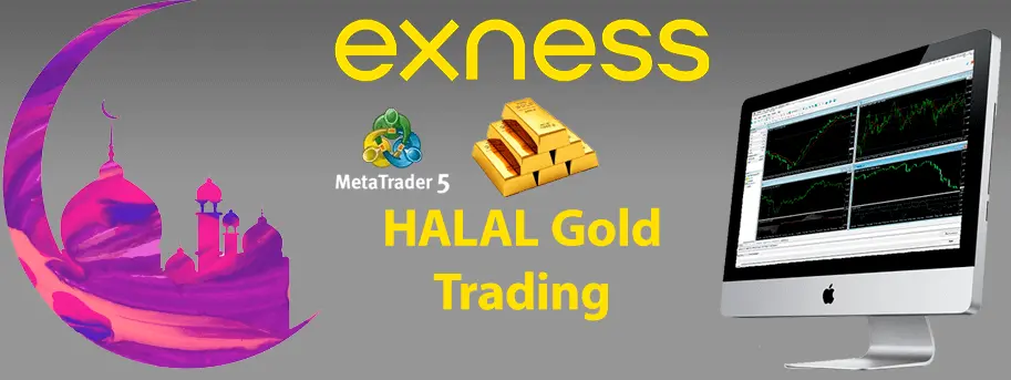 Exness MetaTrader 5 标志与伊斯兰交易者的清真黄金